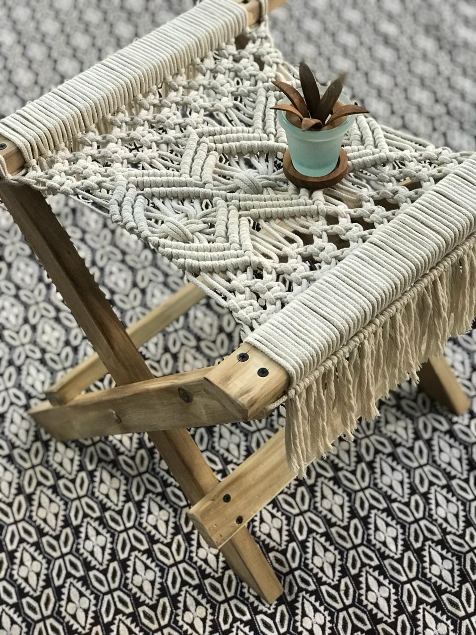 clase banquito macrame - Imagen 2
